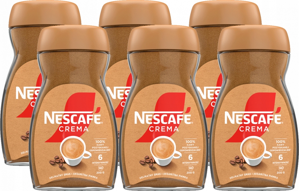 Kawa rozpuszczalna Nescafé Crema 200g x6