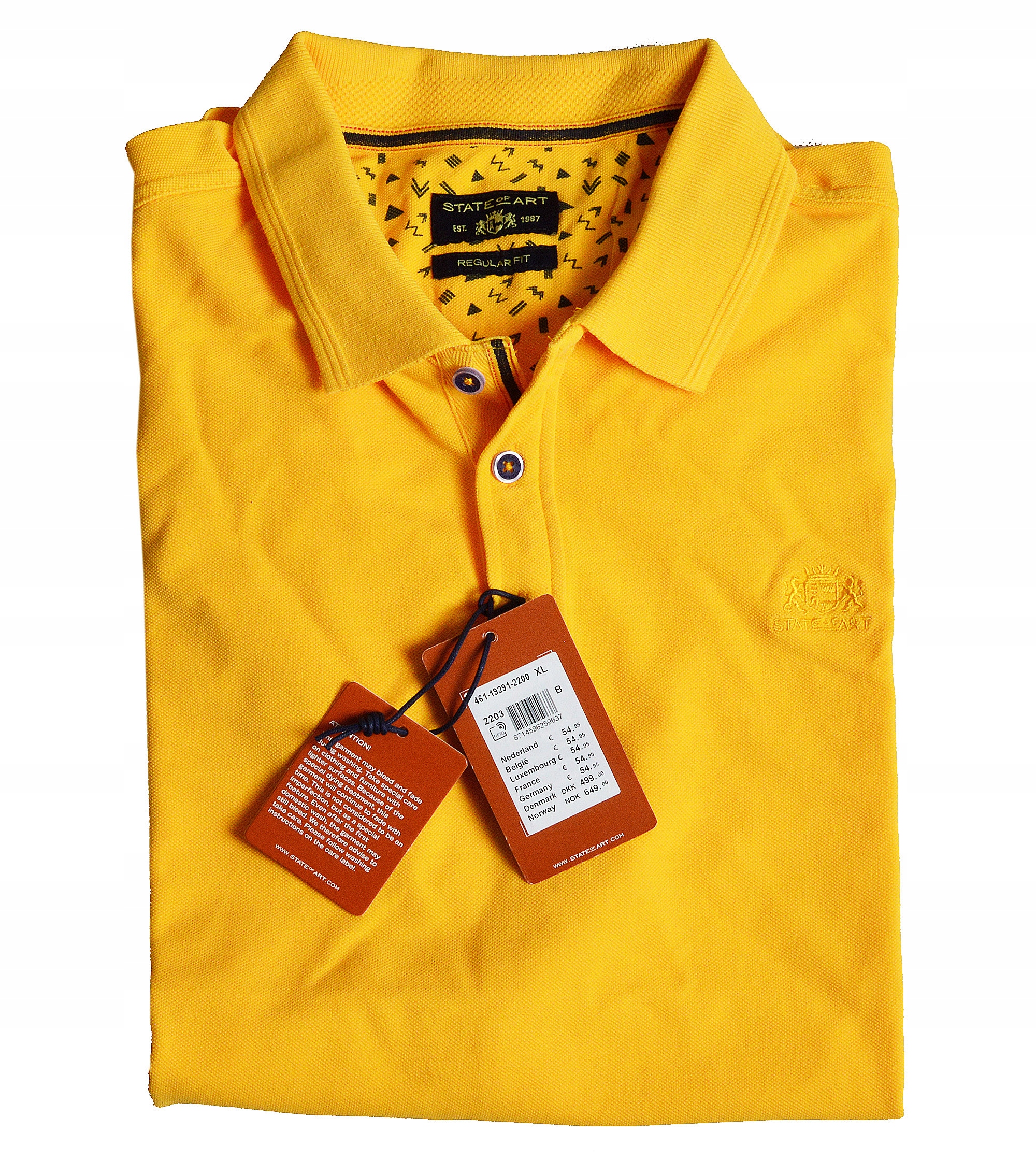 

State Of Art polo koszulka regular XL Pomarańczowy