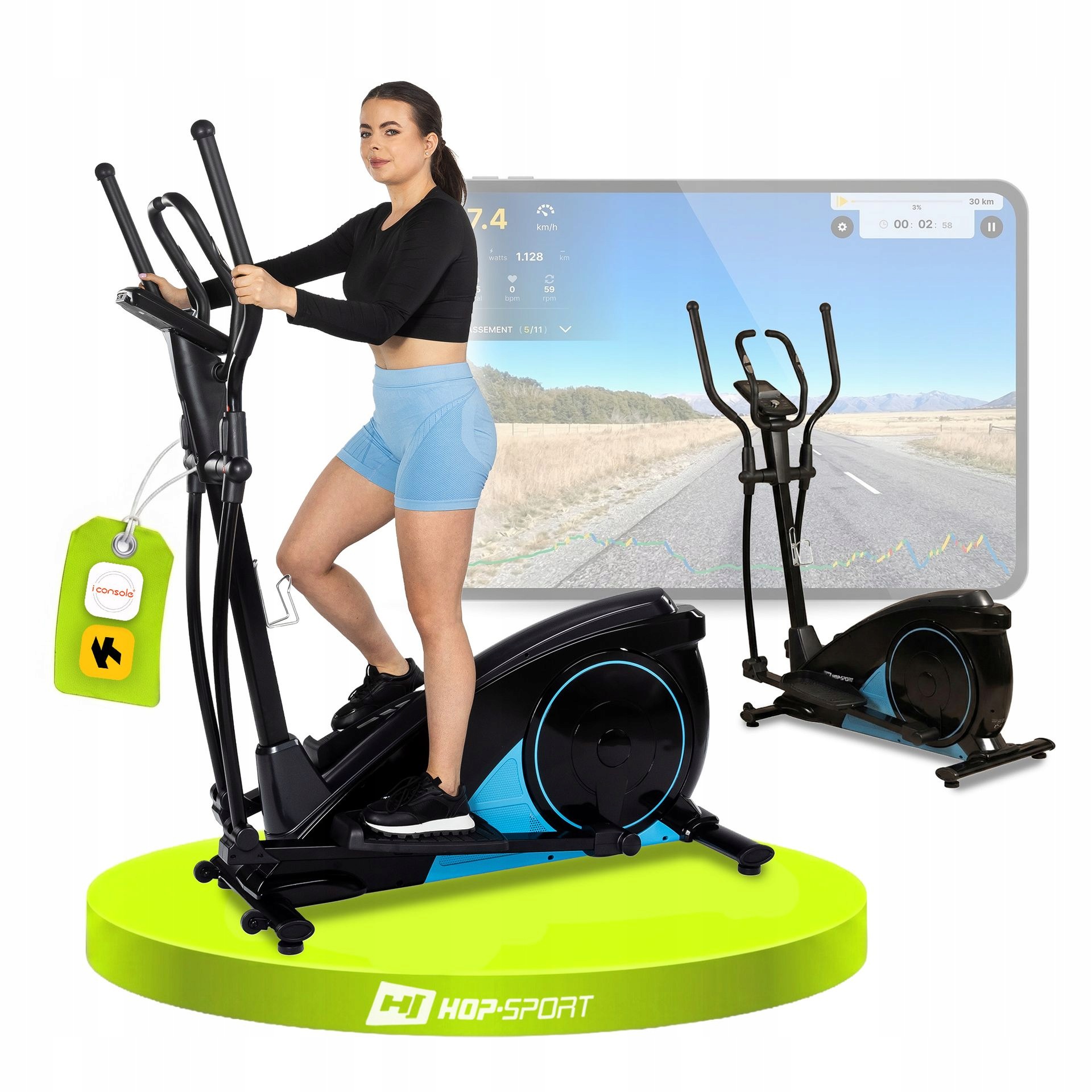 Trenażer Eliptyczny Orbi-trek Elektromagnetyczny Rower Treningowy do 150kg
