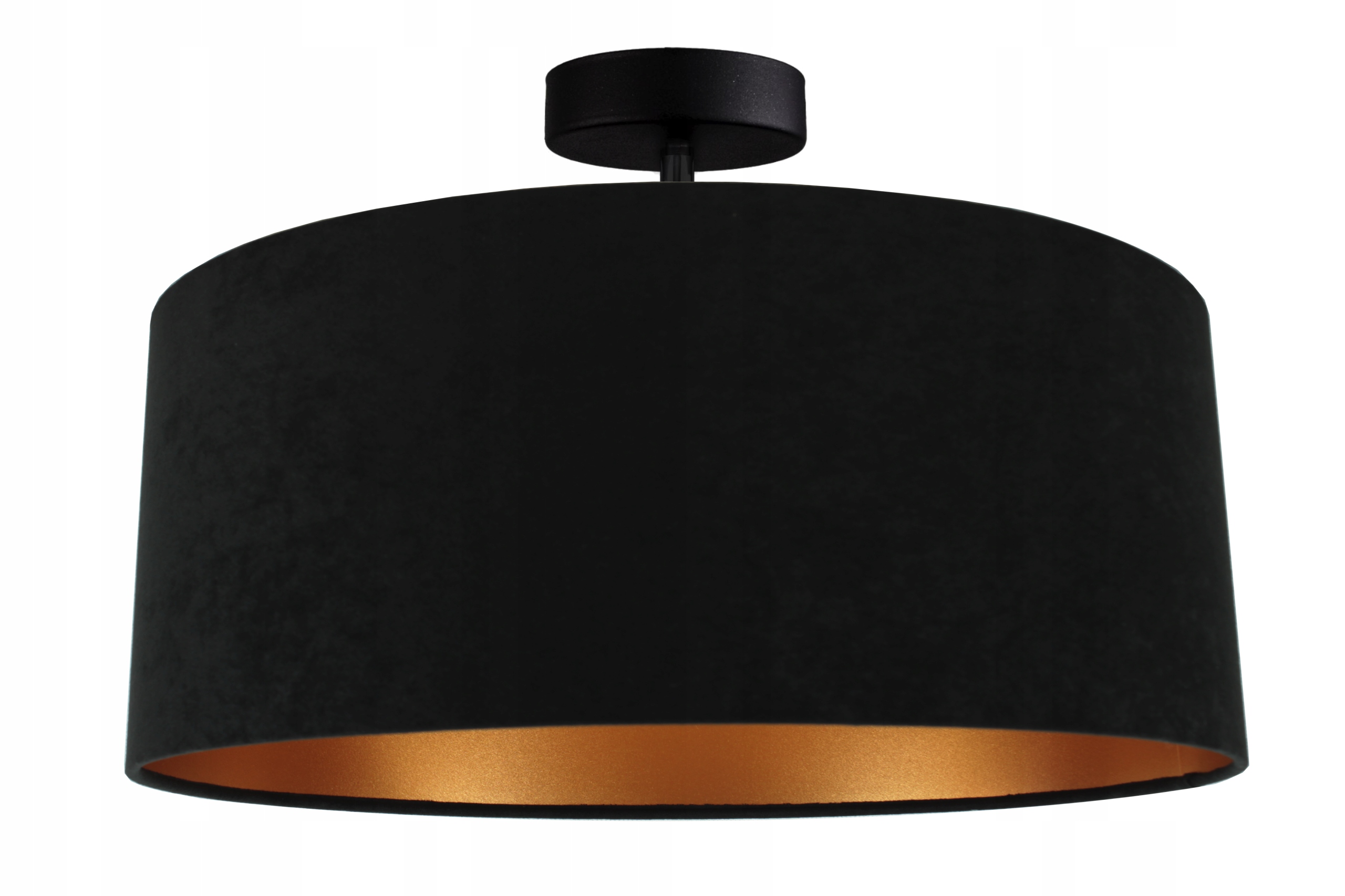 

Lampa Wisząca Sufitowa Żyrandol Abażur Welur 40 CM