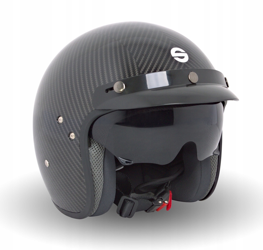Kask Sparco Club J1 Carbon z okularami rozm. XL