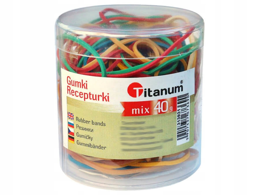 

Gumka recepturka 40g w pudełku mix 4 rozmiarów