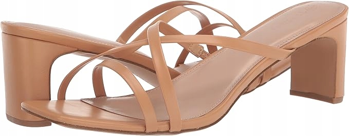 The Drop Dámské Nazouváky Elegantní Béžové S Podpatkem 37 J6A