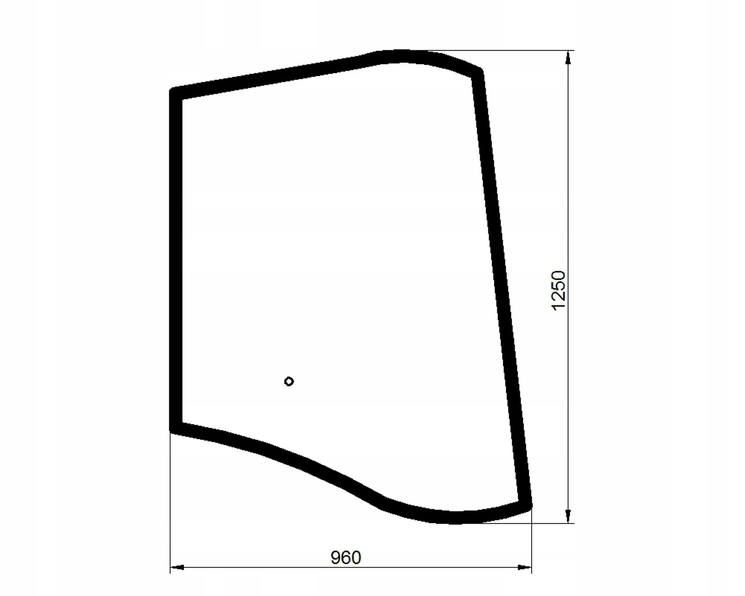 sklo Case Fermec Terex boční levé 6099910M1