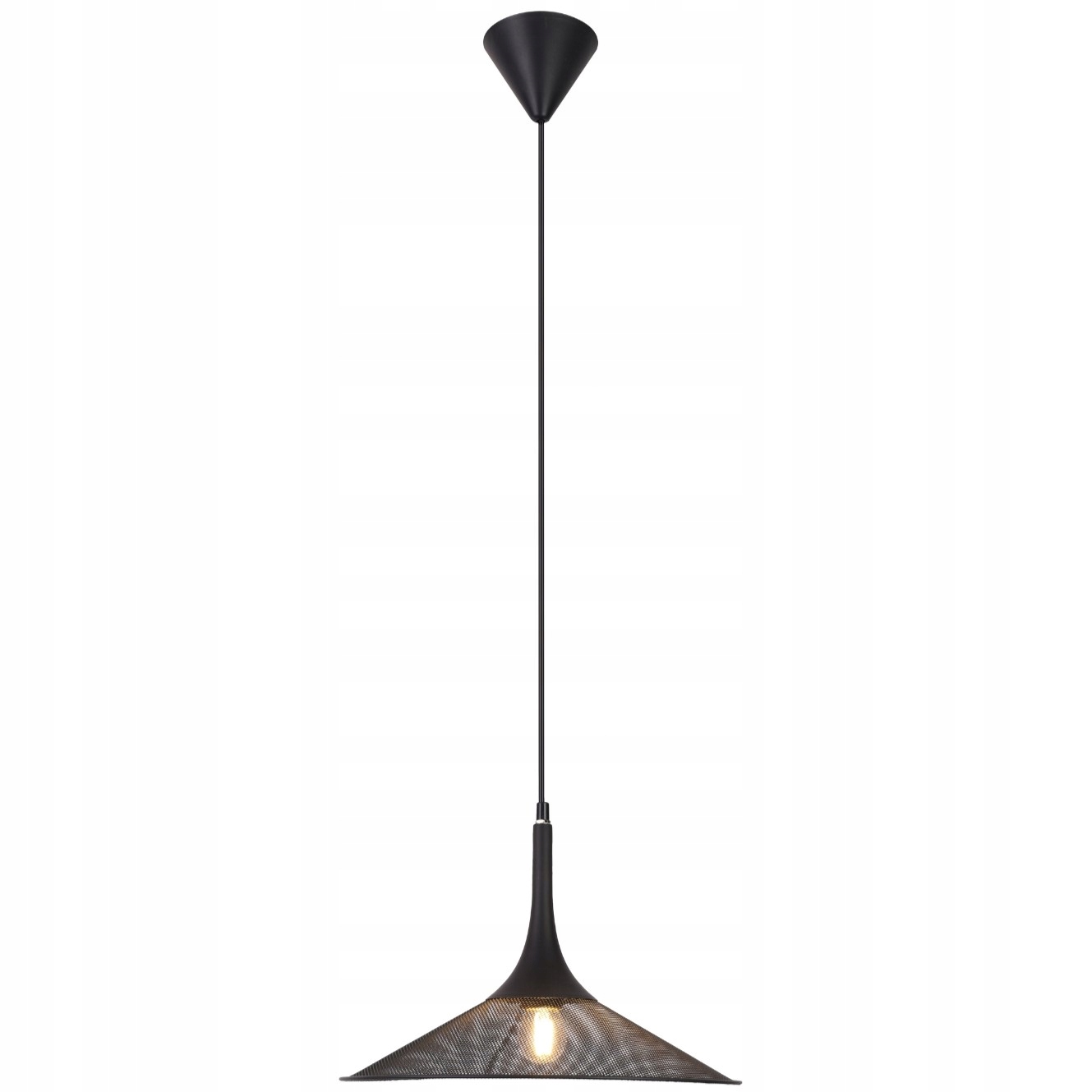 Závěsné stropní svítidlo černý lustr do obývacího pokoje ložnice Kiruna XX