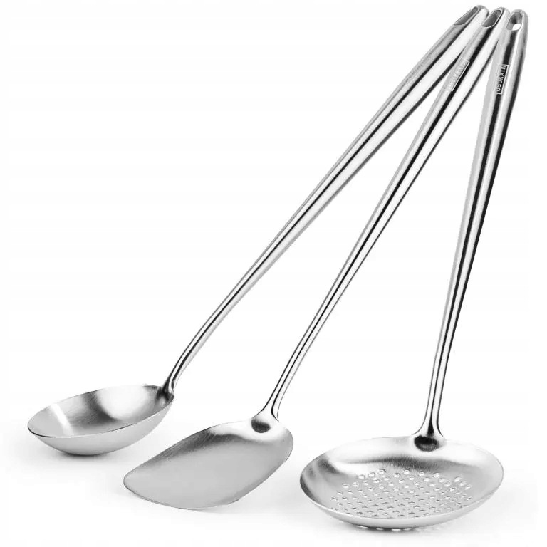 Yosukata Sada na wok špachtle naběračka pěnovačka 43 cm nerezová ocel