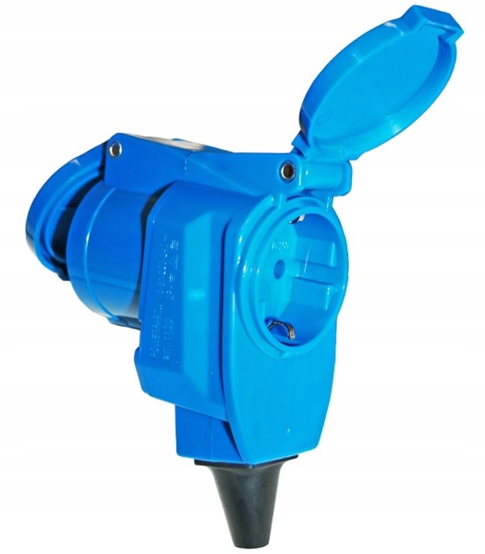 Wtyczka kątowa cee sb z dodatkowym gniazdem Wawa Marka HABA