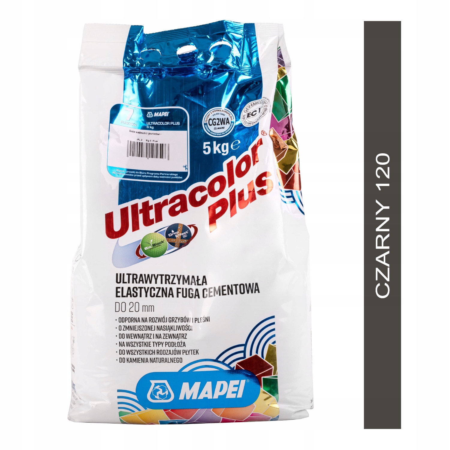 

Fuga Mapei Ultracolor Plus 5 kg czarny (120)