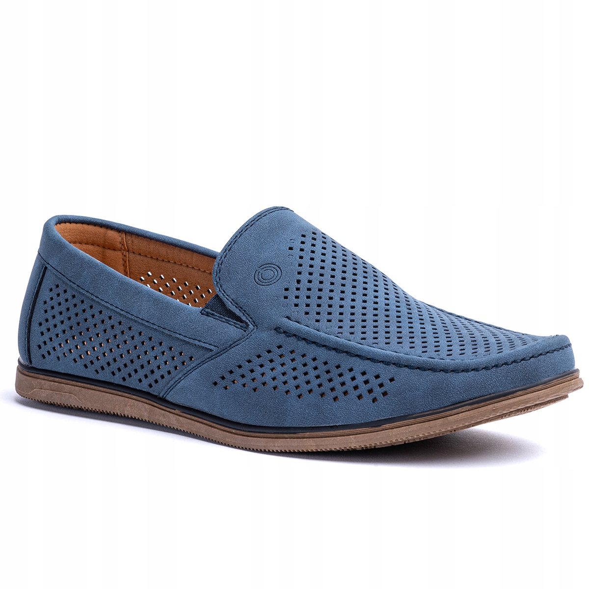 Polobotky mokasíny vč. Kůže prodyšné Ažurové nazouvací lehké Wojtyłko 40