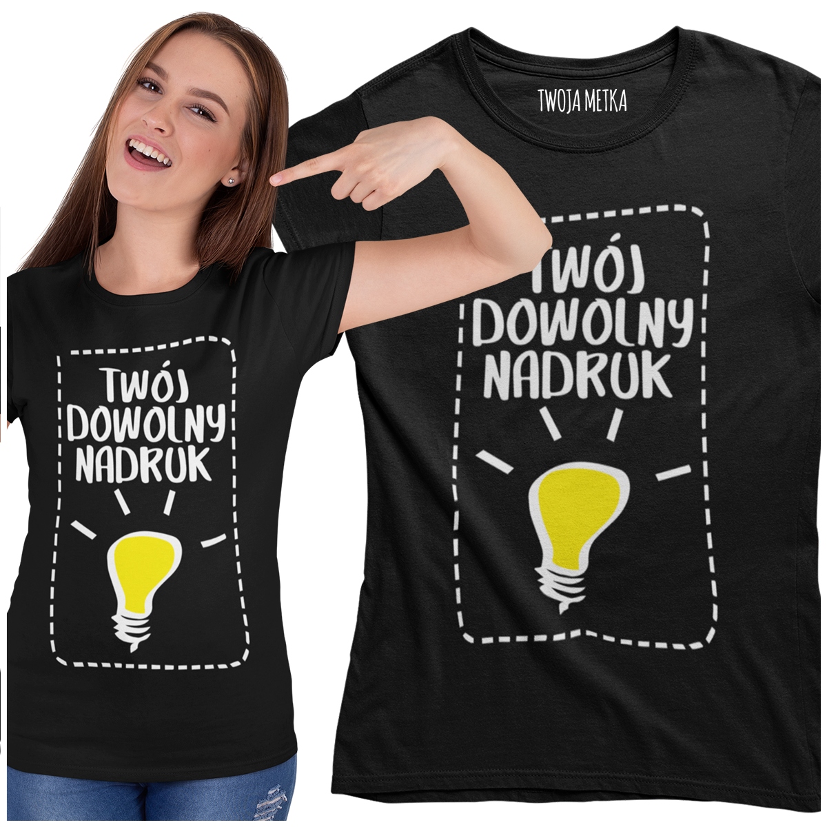 

Koszulka Twój Projekt Reklama Kornit Logo Grafika