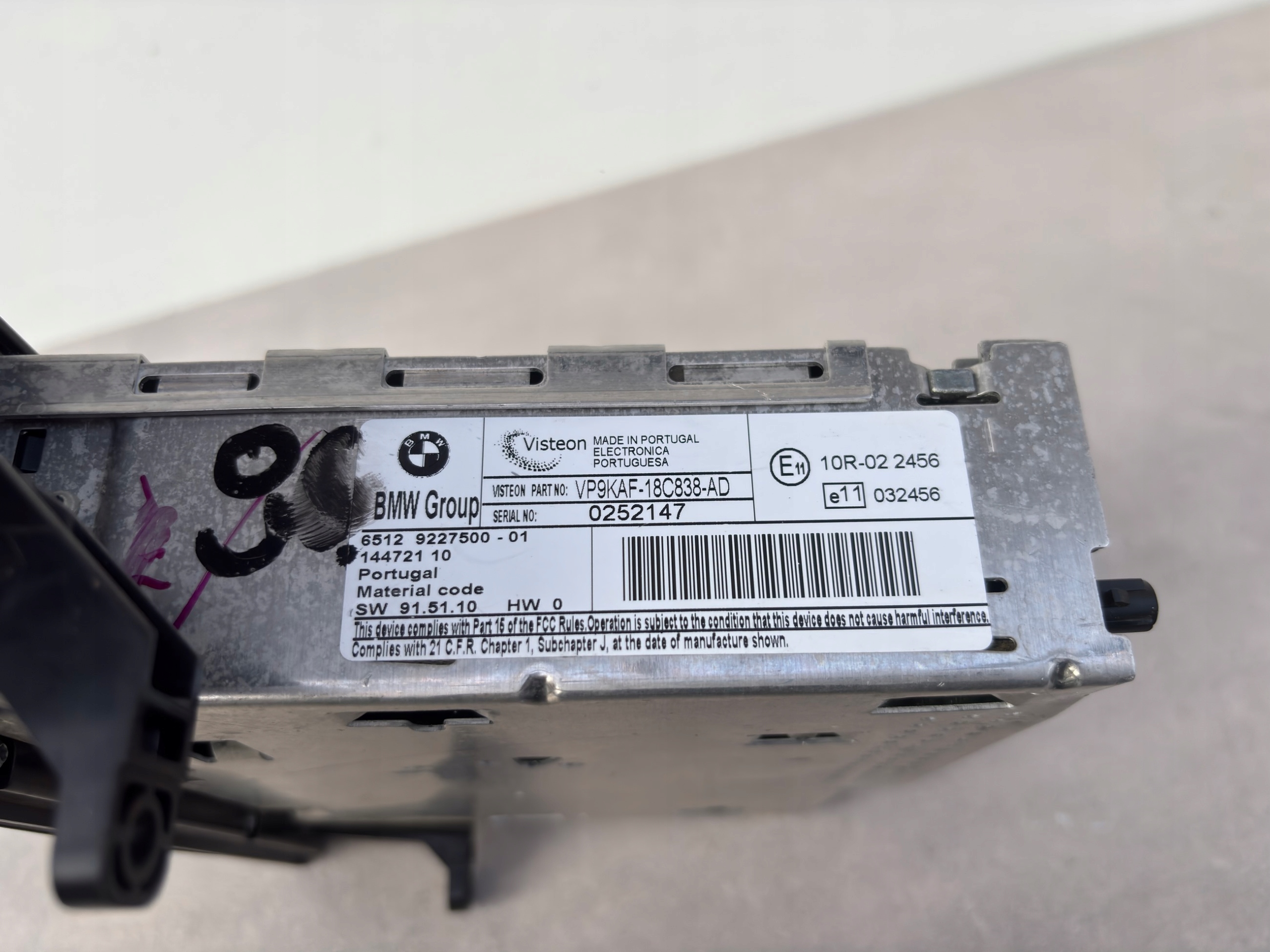 BMW E81 E82 E87 E88 E90 E84 RADIO CD BUSINESS 65129227500 K115/1345CZ