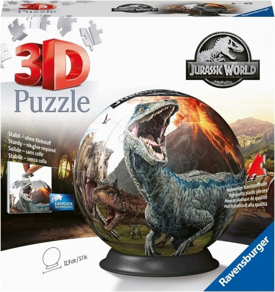 

Ravensburger, Puzzle 3D 72: Jurassic World (11757)