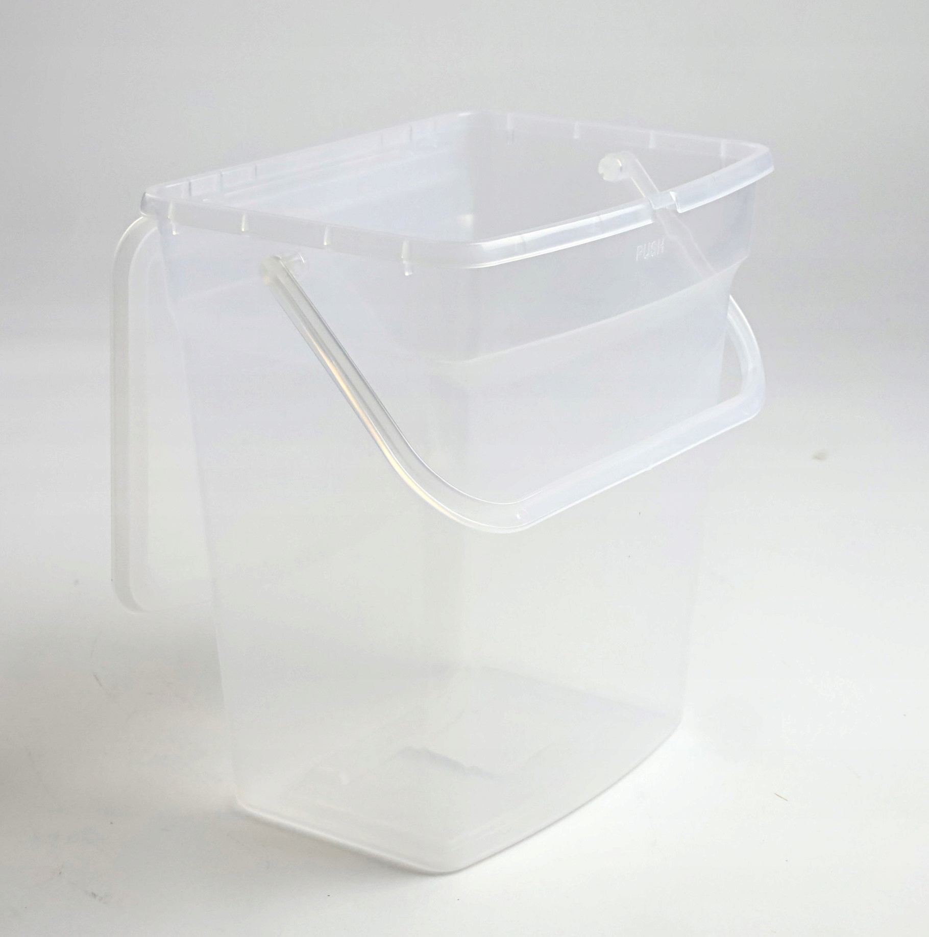 POJEMNIK NA PROSZEK 6L PRZEZROCZYSTY Z RĄCZKĄ DO PRANIA I PRZECHOWYWANIA