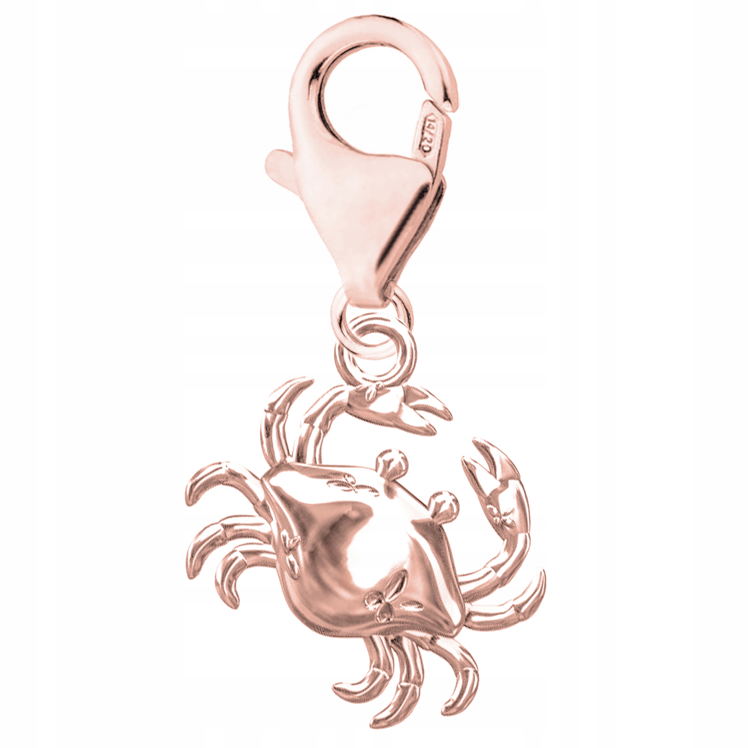 Přívěsek Krab růžové zlato stříbro 925