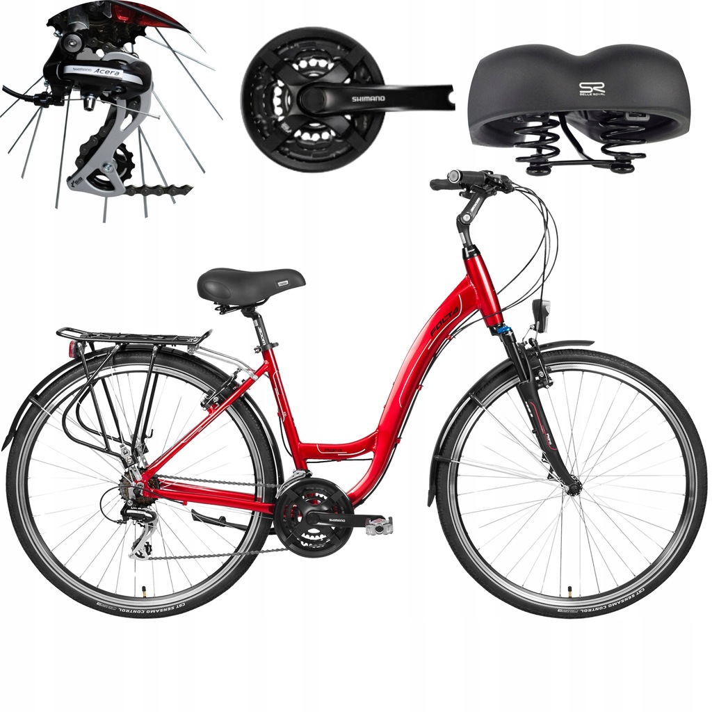 Rower 26 damski miejski rama aluminiowa trekkingowy junior komunijny