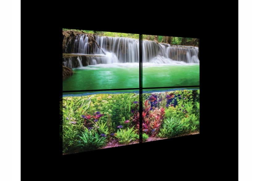 Obraz 120x80 Vodopád príroda pokoj harmónia zelená sviežosť trópy