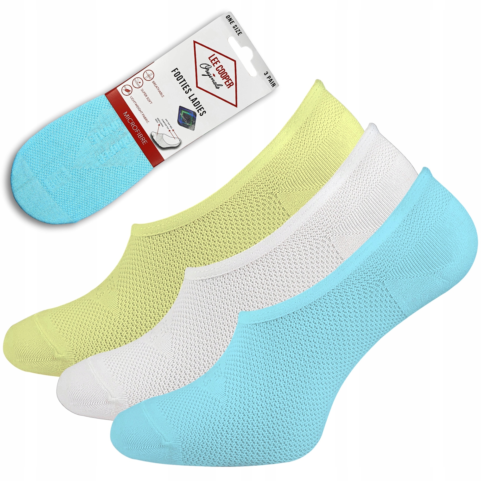 Kotníkové Ponožky Lee Cooper Nízké Ponožky Balerínky 3-PAK 36-42