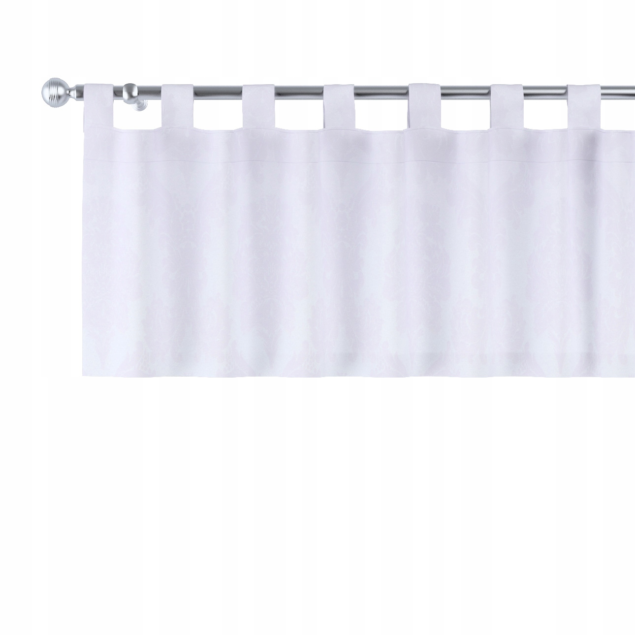 Dekoria Lambrequin na trakoch 260x40 biely