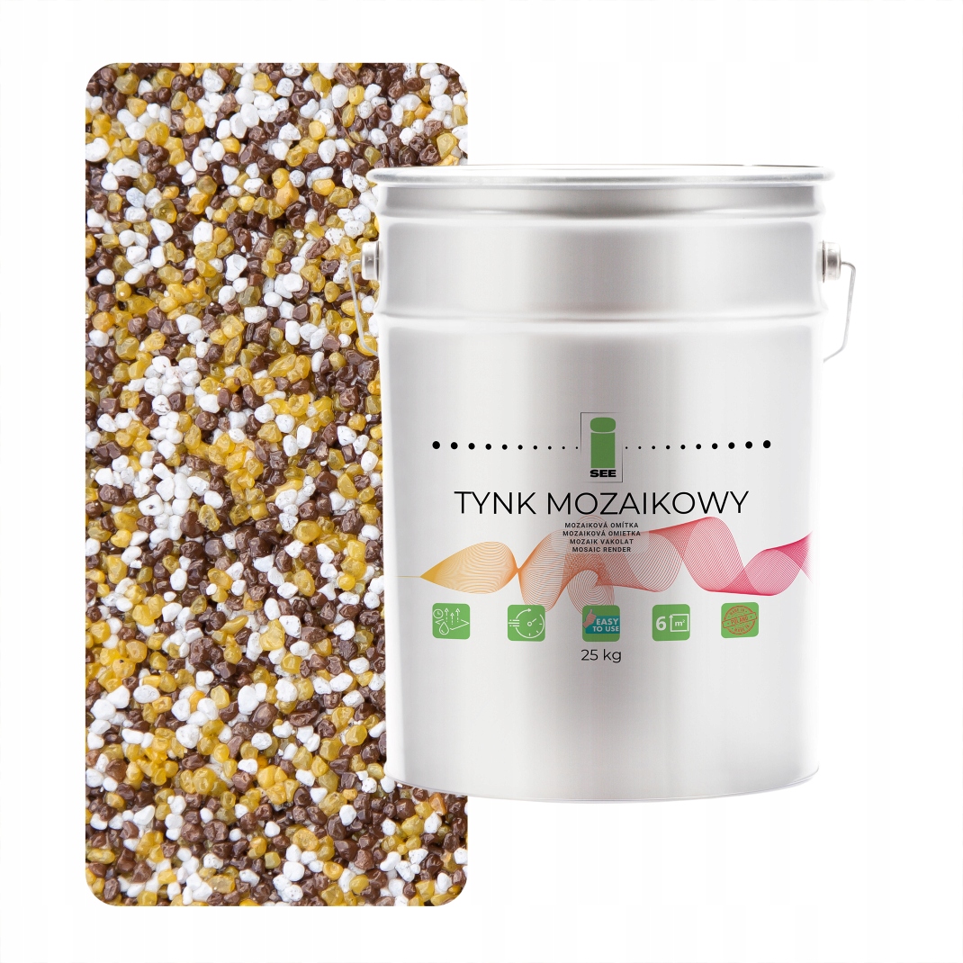 Mozaiková Omietka Hnedo-horčicová Marmolit Klasa 1 Mozaika 25Kg