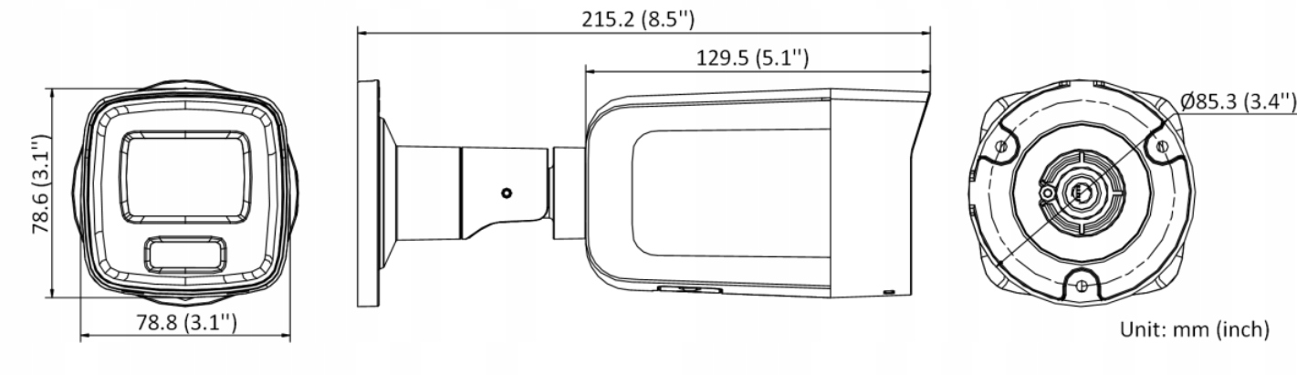 Kamera IP Hikvision DS-2CD2087G2-LU / ColorVu 2,8m Technologia IP