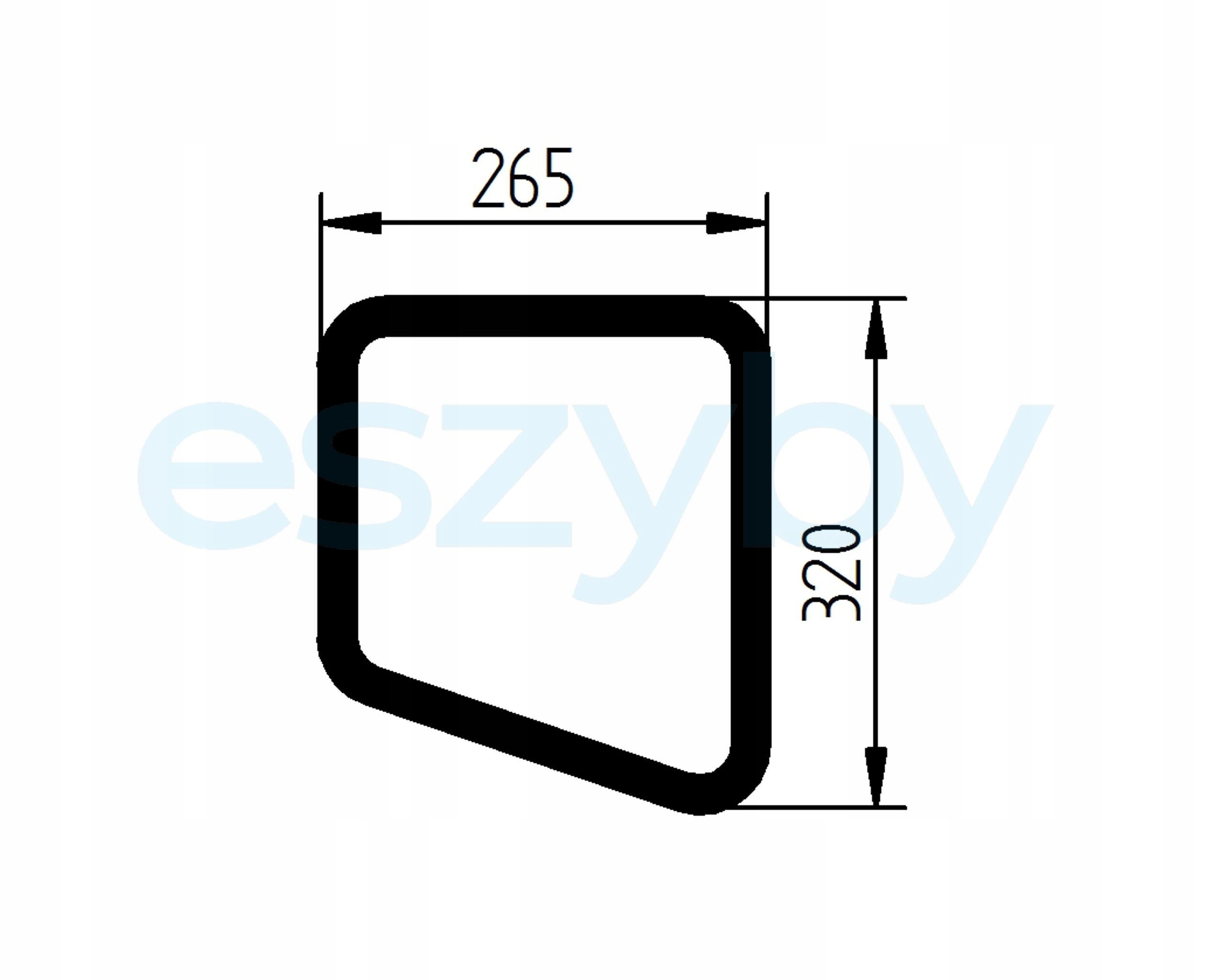 sklo bagr Bobcat boční pravé spodní 7166468