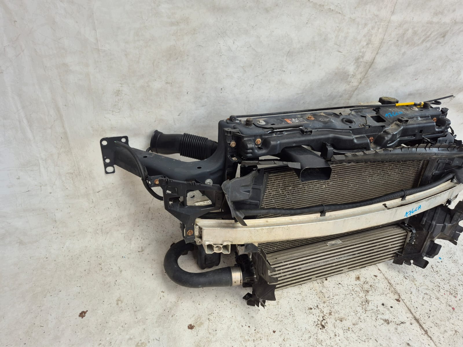 OPEL CORSA E 14- front body wall front pillar iron radiator