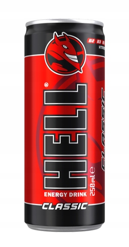 Levně Hell Energy Drink Classic 250ml Energetický Nápoj Kofein 24 x 250ml