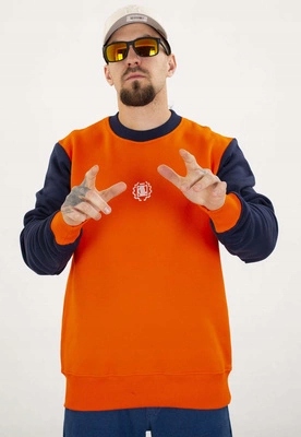 Mikina Diil Bez Kapuce Small Double oranžovo-modrá