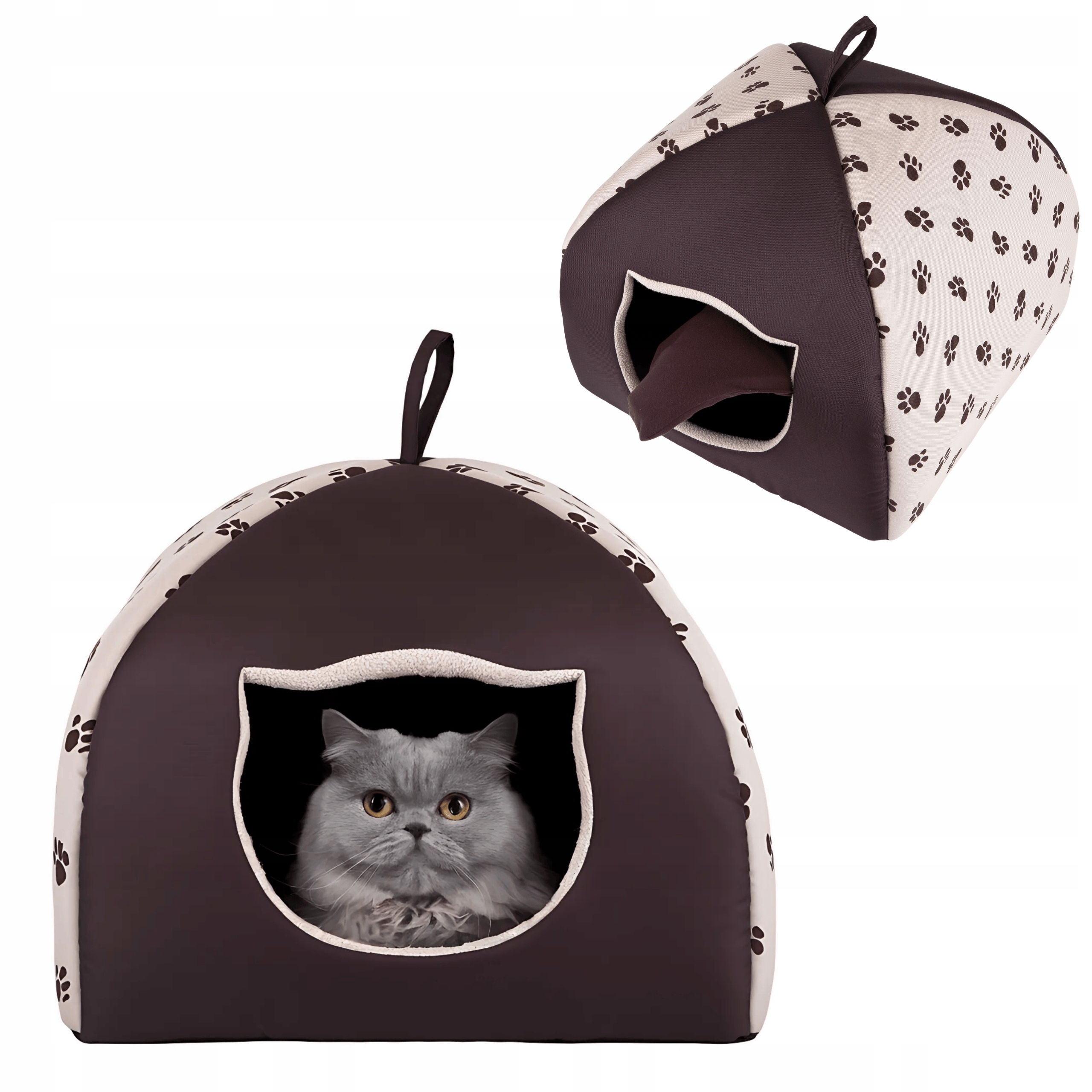 pro kočky domeček kočičí domeček, pelíšek , kotec , polštář R2 44x44x35 cm