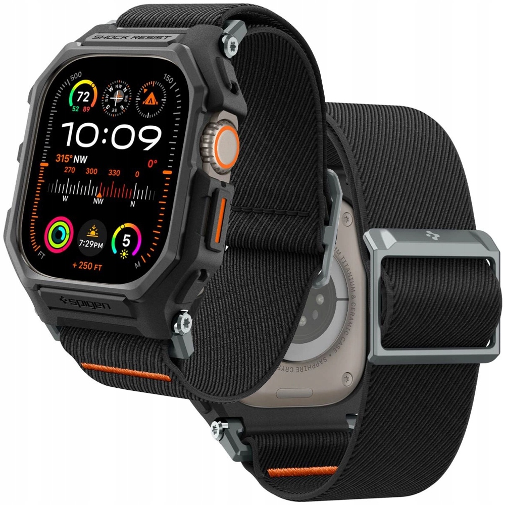 Spigen Lite Fit Pro Etui Do Apple Watch Ultra 1 2 49 MM Matte Black Ochrona