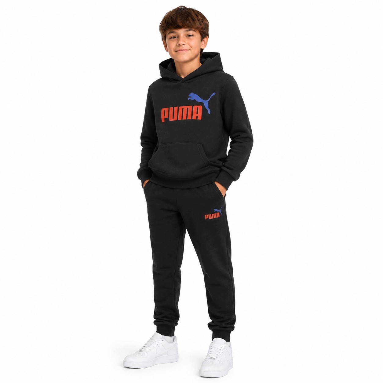 Puma dres kompletny spodnie bluza junior