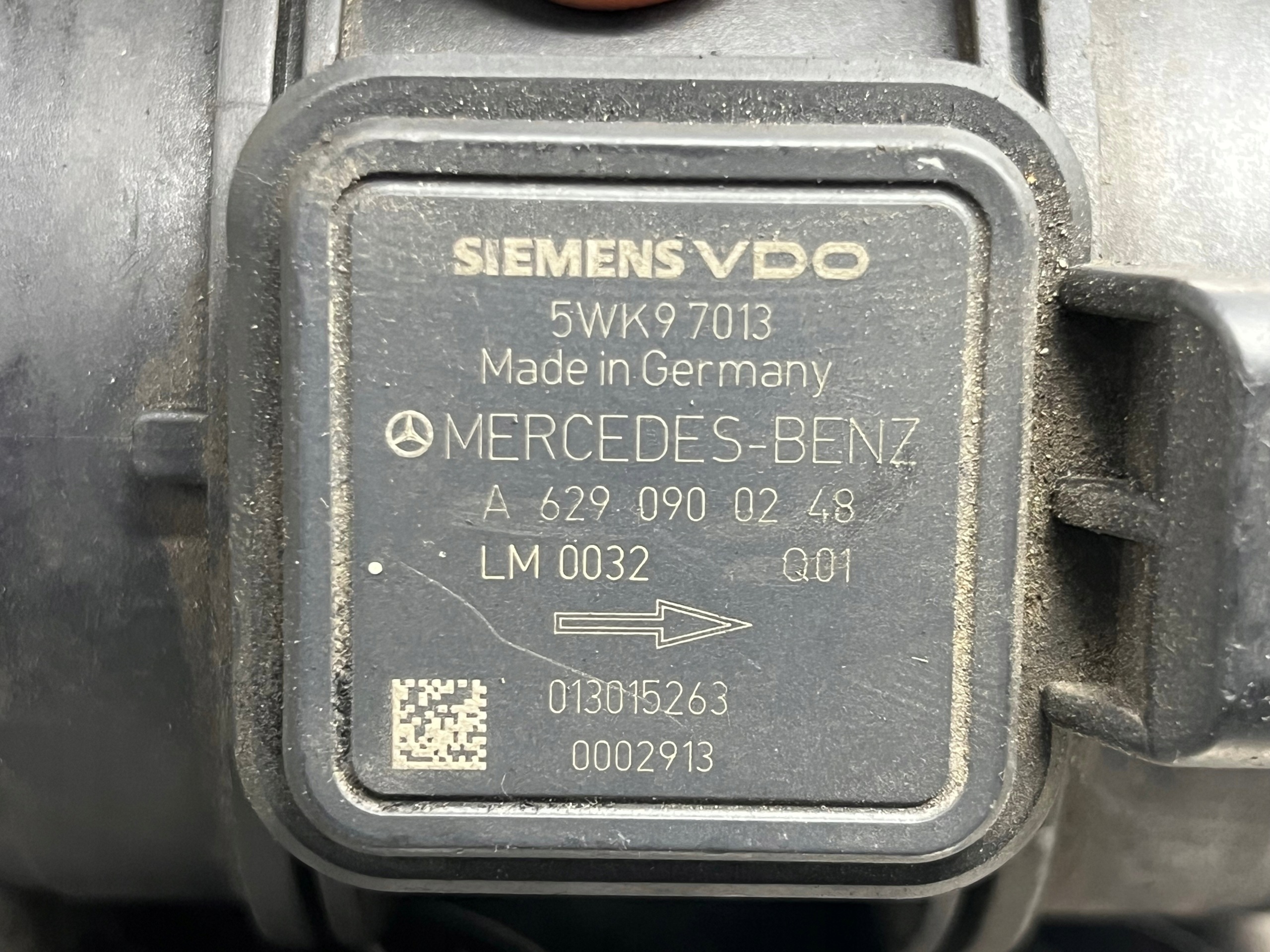 flow meter air MERCEDES-BENZ E-KLASA W211 A6290900248