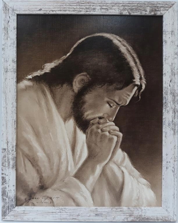 

Święty Obraz Jezusa Modlącego Się Sepia 35X45