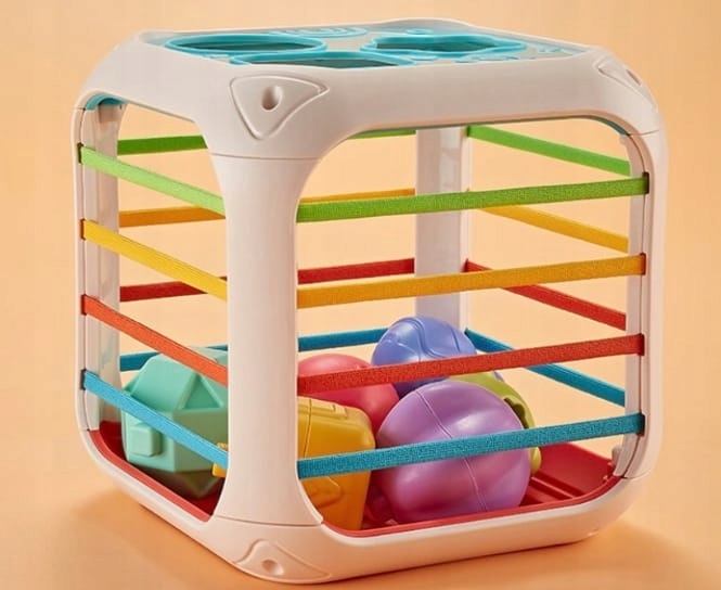 Sorter Układanka Edukacyjna Sensoryczna Montessori Zabawka Dla Dzieci Materiał plastik