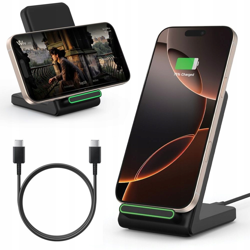 Szybka Ładowarka Indukcyjna Qi Bezprzewodowa 15W do Galaxy S25/S24/FE/Ultra