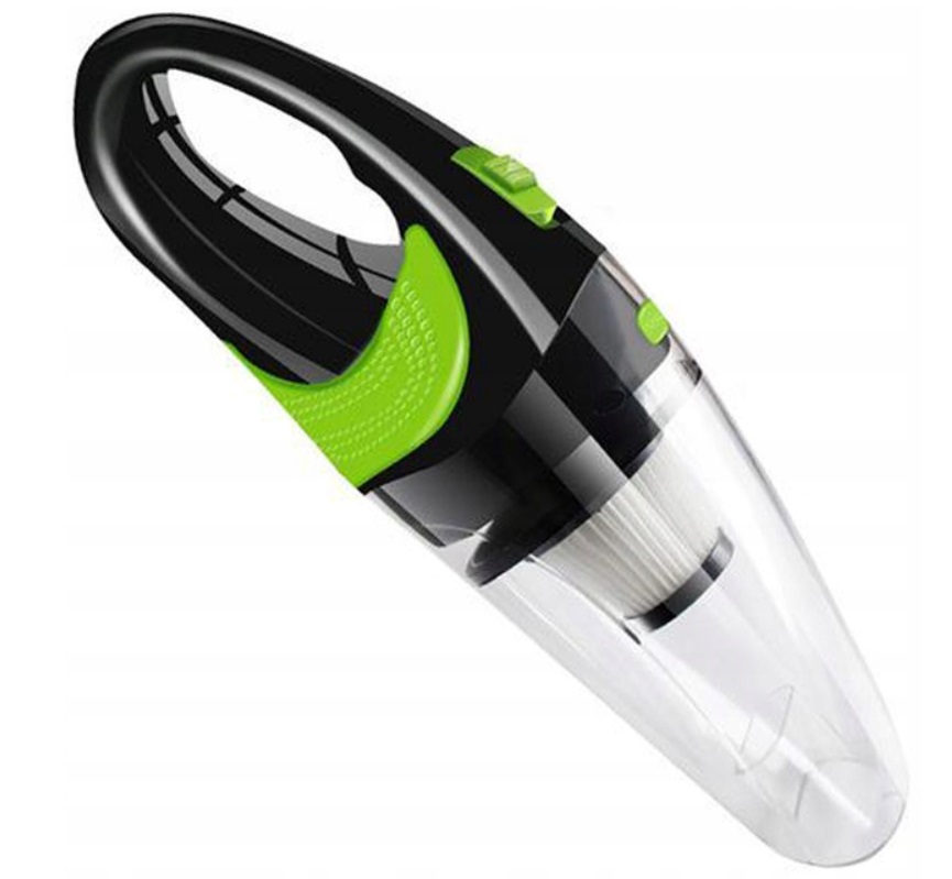 ODKURZACZ SAMOCHODOWY BEZPRZEWODOWY MOCNY DO AUTA DOMU GOSPODARSTWA 120W Kolor dominujący czarny