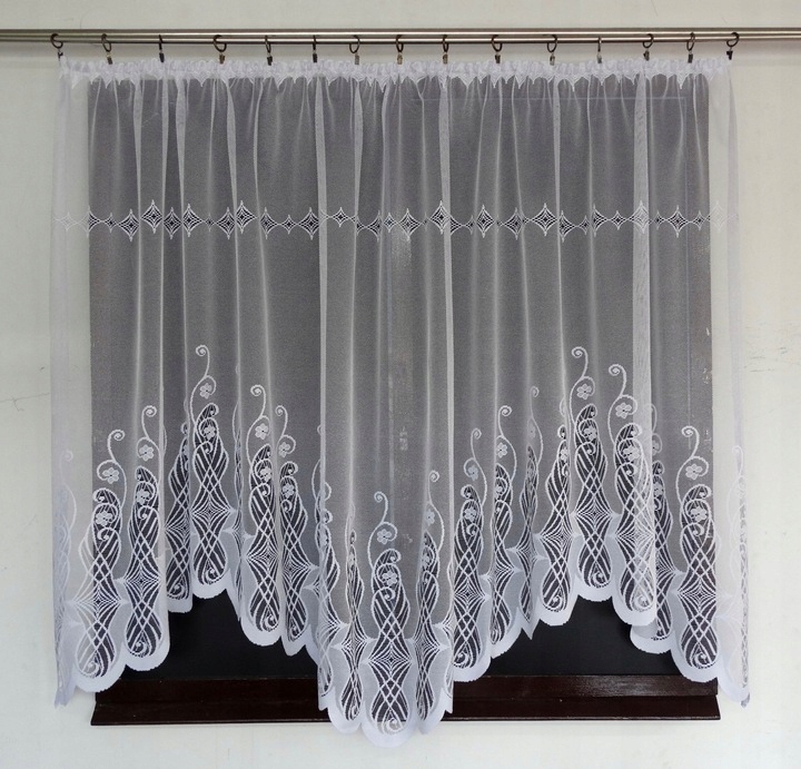 Mg Záclona 660/12 Bílá Fala 300X180 cm hotová páska