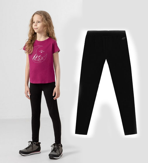 

4F Legginsy Dziewczęce Getry Bawełna JLEG001 158