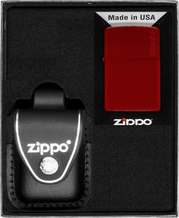 Sada Zippo Zapalovač Merlot Logo Dárkový No3
