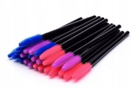 slay 10 x SZCZOTECZKA SILIKONOWA DO RZĘS gumowa