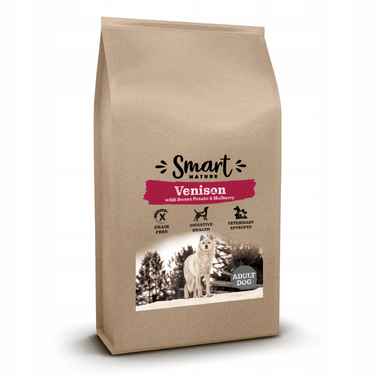 Levně Smart Nature Holistic Dog Venison 2 kg bez obilovin pro psy z jeleního masa