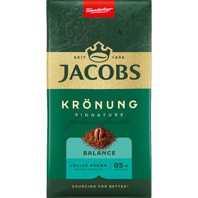 Levně Jacobs Kronung Balance mletá káva 500g Dovoz Nizozemsko