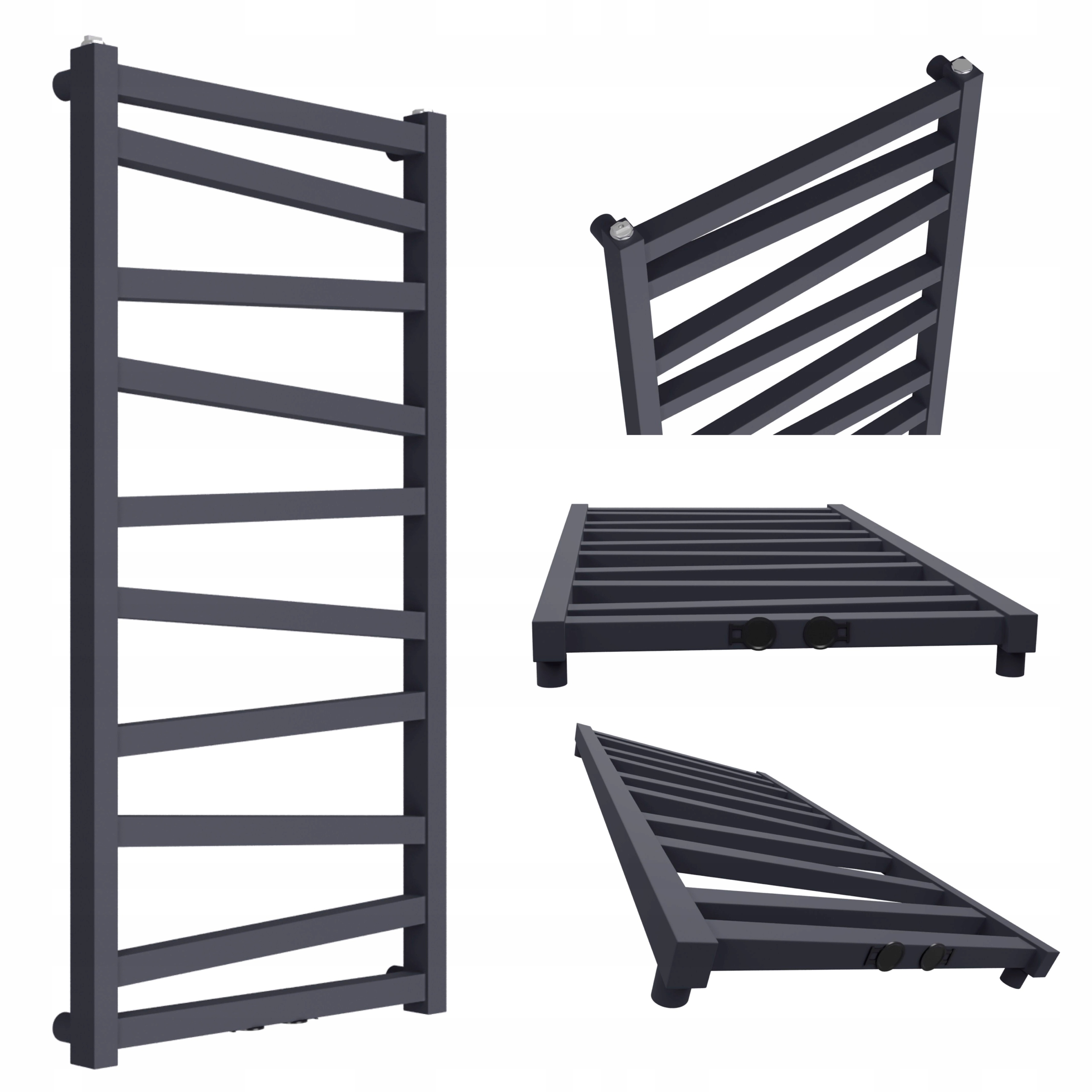 Dekorativní radiátor Zygzak-mid 970x500 Grafit