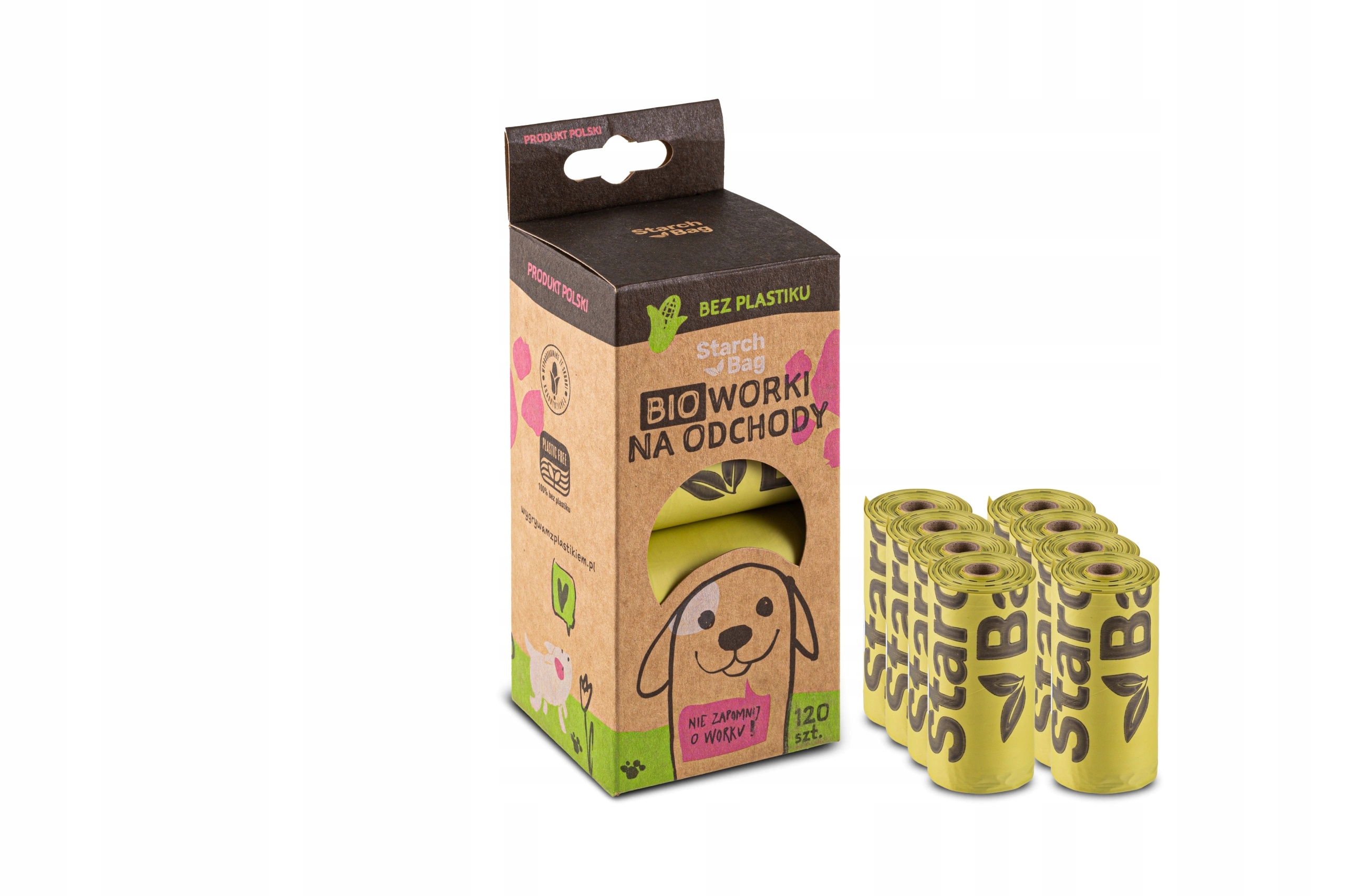 

Starchbag Kompostowalne BIOworki 120 szt zielone