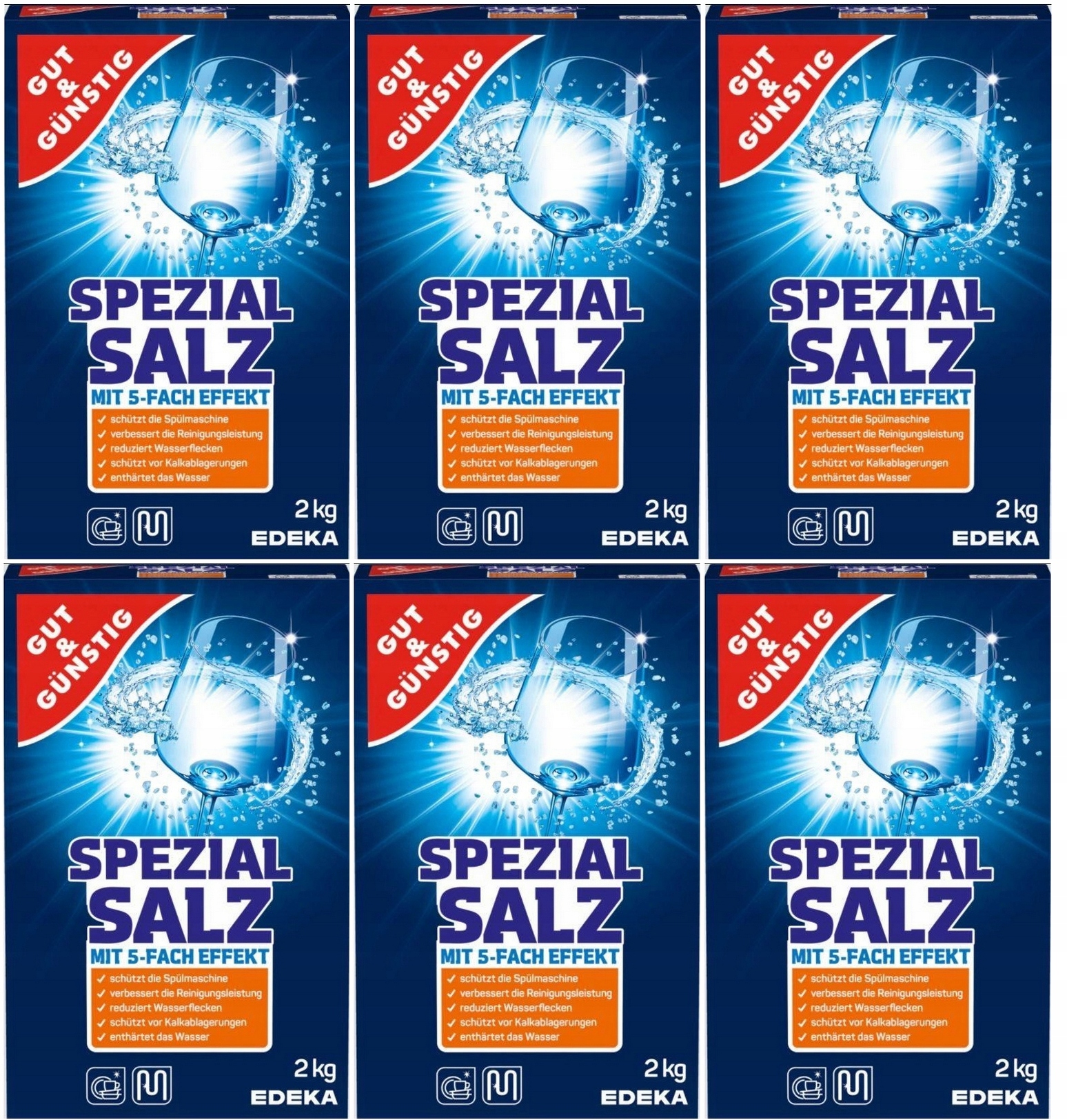

G&g Edeka Spezial Sól Do Zmywarki 2kg 6op12kg