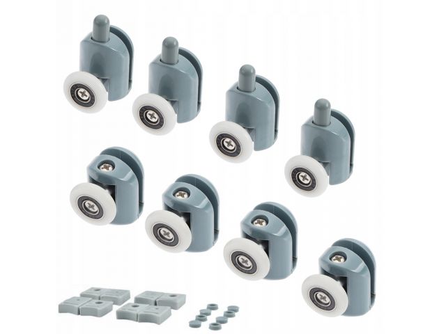 

Komplet Rolek Do Kabiny Prysznicowej 8szt Rolki