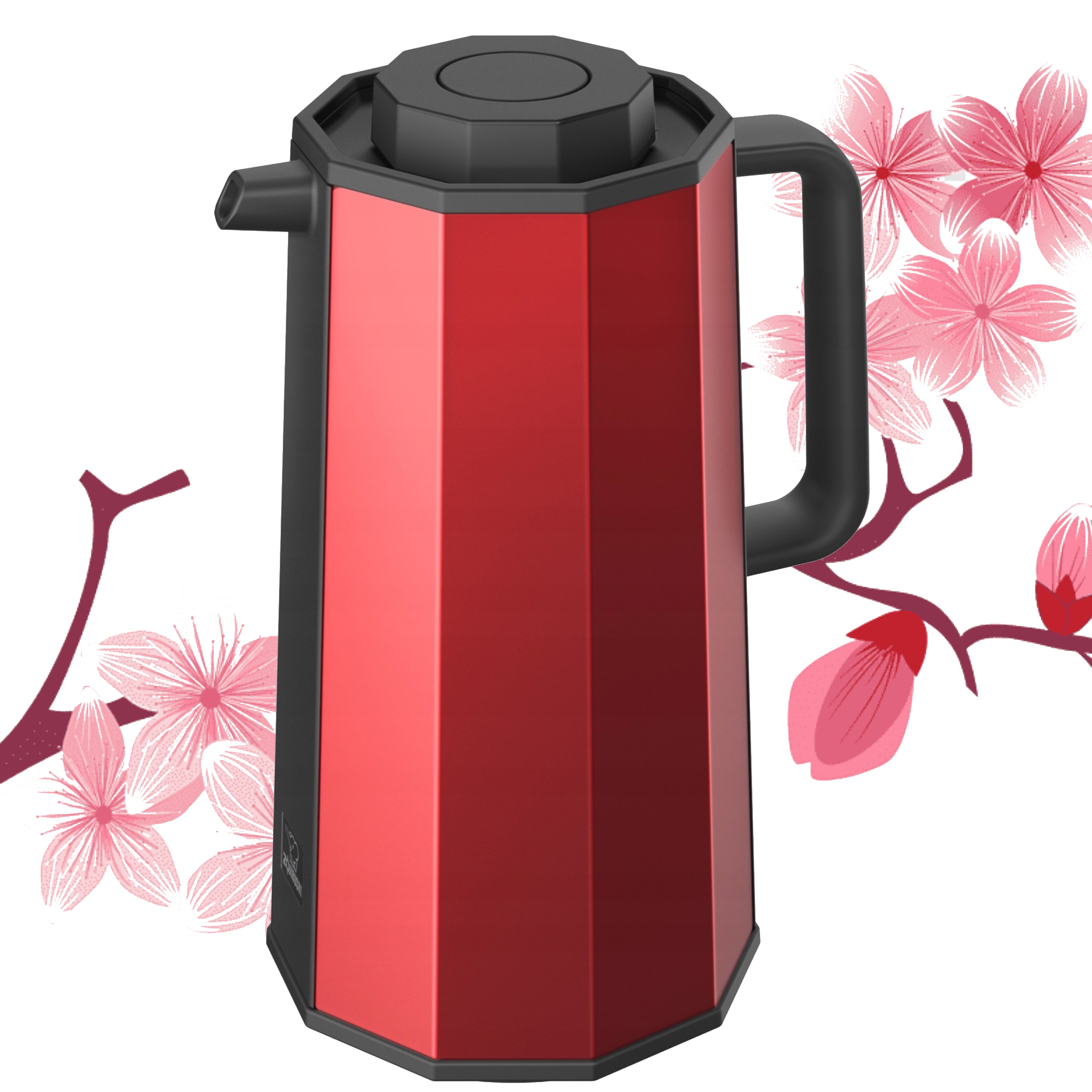 Skleněná termoska do kuchyně Zojirushi AH-EAE10-RA 1L červená na nápoje