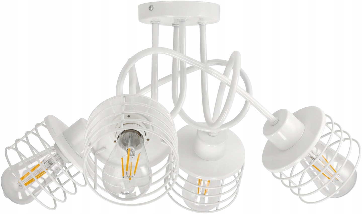 Stropní svítidlo závěsný lustr Loft drát pružina