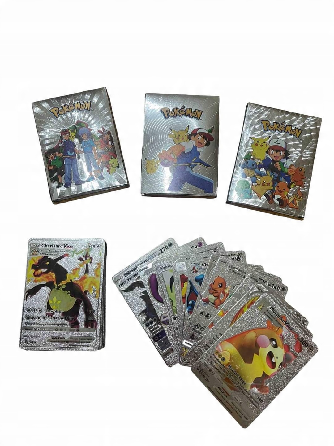 

Karty Pokemon Srebrne Silver 55 sztuk Kolekcja