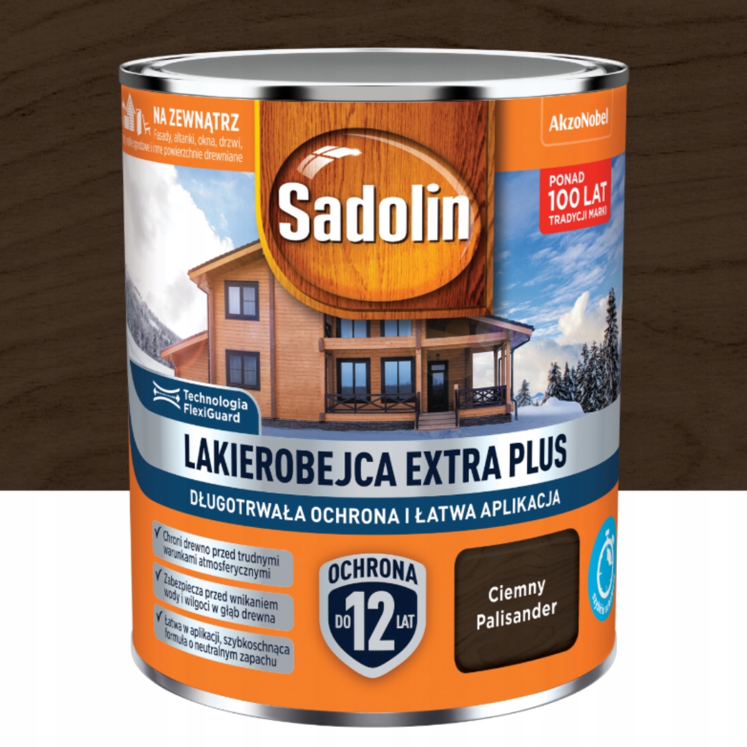 Sadolin Lakierobejca Extra Plus Ciemny Palisander 4,5L